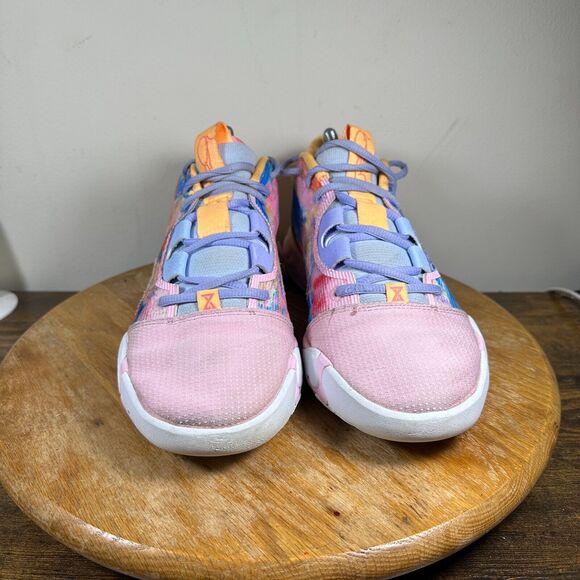 Nike PG 6 Painted Swoosh Men's Size‎ 9 Pink White Shoe Sneakers DO9824-100 - Picture 2 of 9